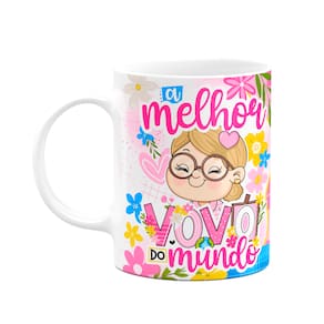 Caneca dos Avós Cartoon - A melhor vovó do mundo - M4