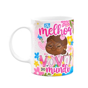 Caneca dos Avós Cartoon - A melhor vovó do mundo - M10