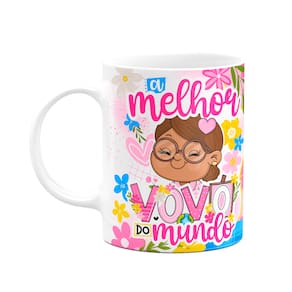 Caneca dos Avós Cartoon - A melhor vovó do mundo - M7