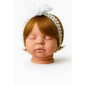 Peruca Para Bebê Reborn Realista e Bonecas Cor Loira P