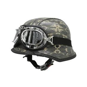 Capacete Br101 Alemão Camuflado Verde Oculos Espelhado P