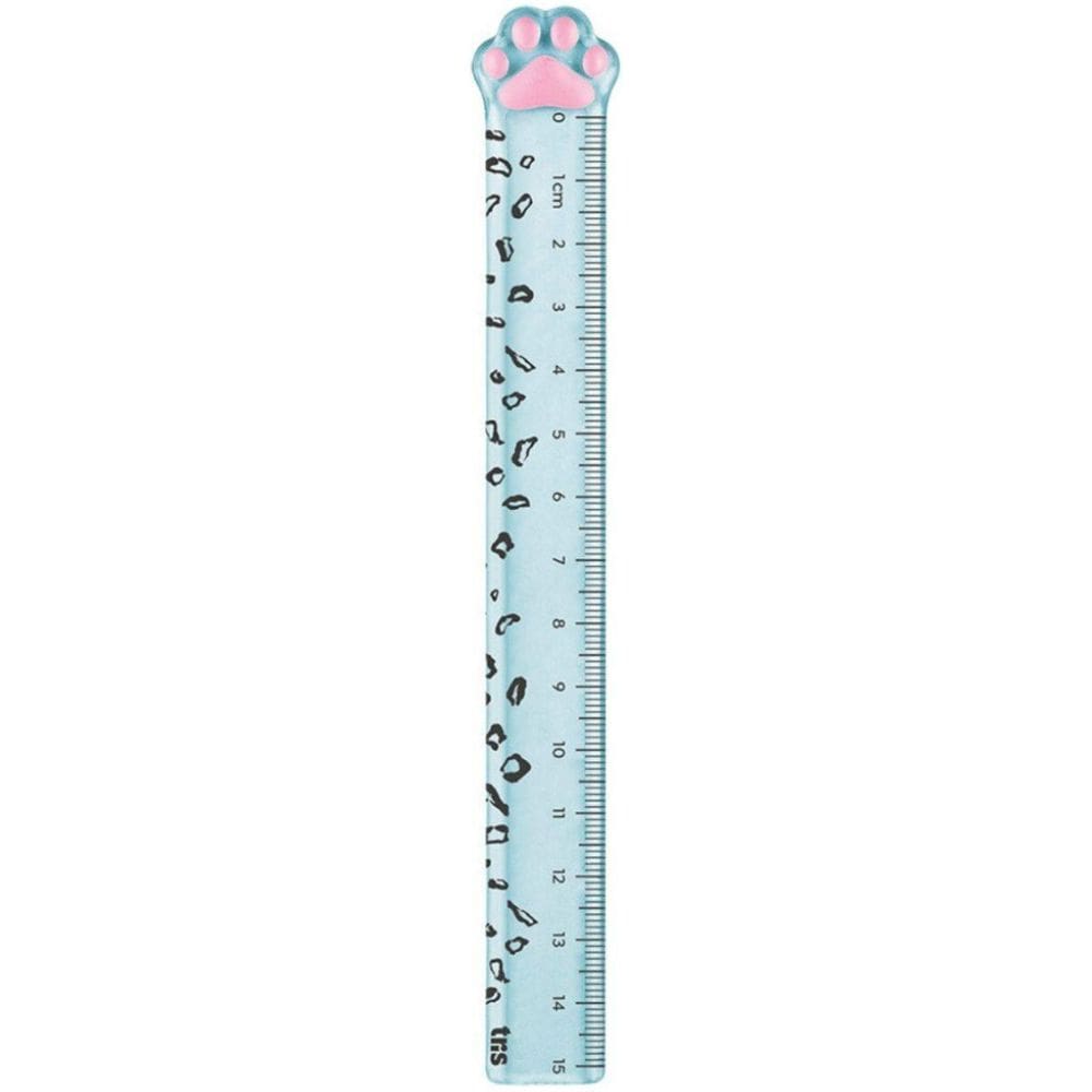 Régua Escolar Holic Pets - 15Cm - Miau-Line - 1 Uni - Tris