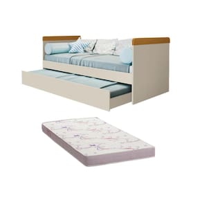 Bicama Nuth Reller Solteiro Babá com Colchão 188x88 cm