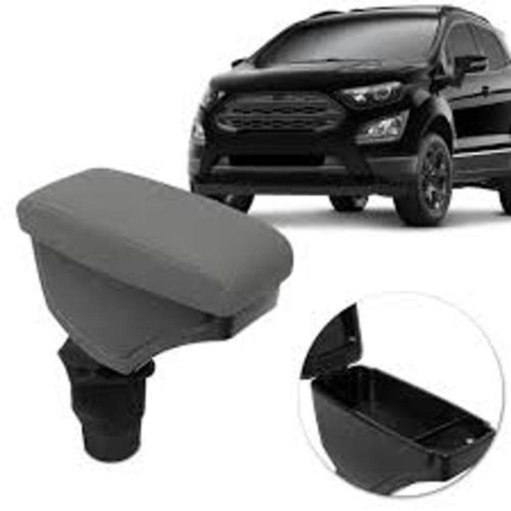 Apoio de braço Ecosport sintético cinza s/costura 2013-2017