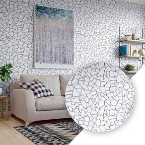 Kit 03 Papel De Parede Adesivo Pvc Ladrilho Mosaico 5 Metros