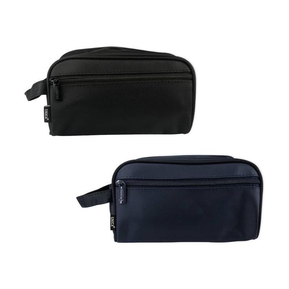 Kit 06 Necessaire Com 02 Compartimentos Nylon 23Cm X 13Cm
