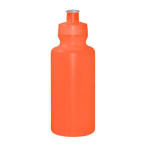 Kit 50 Squeezes 550Ml Laranja Neon Plástico Premium