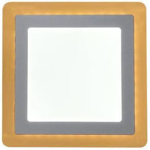 Plafon Led Dual Color 6W+3W Embutir Quadrado