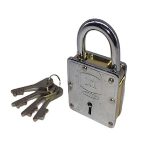 Cadeado Inviolável 70mm – Profissional e Chave Frontal