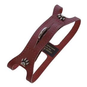 Coleira de ombro para animais de estimação, não metálica, vermelha, 56 cm