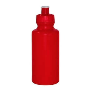 Kit 50 Squeezes 550Ml Vermelho Plástico Premium