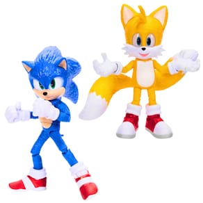 Kit Boneco Articulado 12 cm Sonic + Tails 3 Filme Sunny