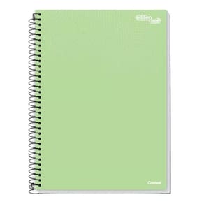 Caderno Espiral Universitário A4 10 Matérias 160 Folhas Essenciale Credeal Verde Pastel