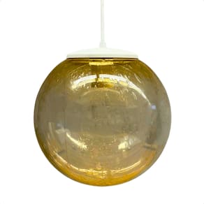 Lustre Pendente Taschibra Sfera M Conhaque E27 Bivolt