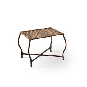 Mesa de Centro Junco Romana Área Externa Em Aço Jardim