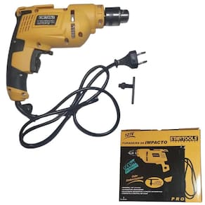 Furadeira Elétrica 600W Com Impacto E Função Reversível
