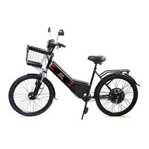 Bicicleta Elétrica - Aro 24 - New Street 800w - Preta - Plug and Move