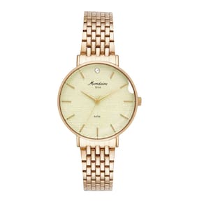 Relógio MONDAINE feminino analógico dourado 32923LPMVDE1