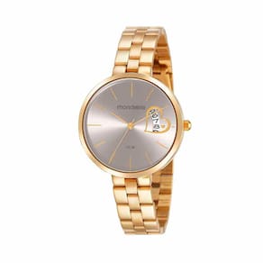 Relógio MONDAINE feminino coração dourado 32342LPMVDE1