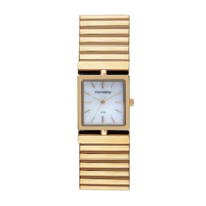Relógio MONDAINE feminino dourado madrepérola 32785LPMVDE1