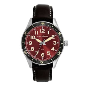 Relógio MONDAINE masculino analógico vermelho 32548G0MVNO4