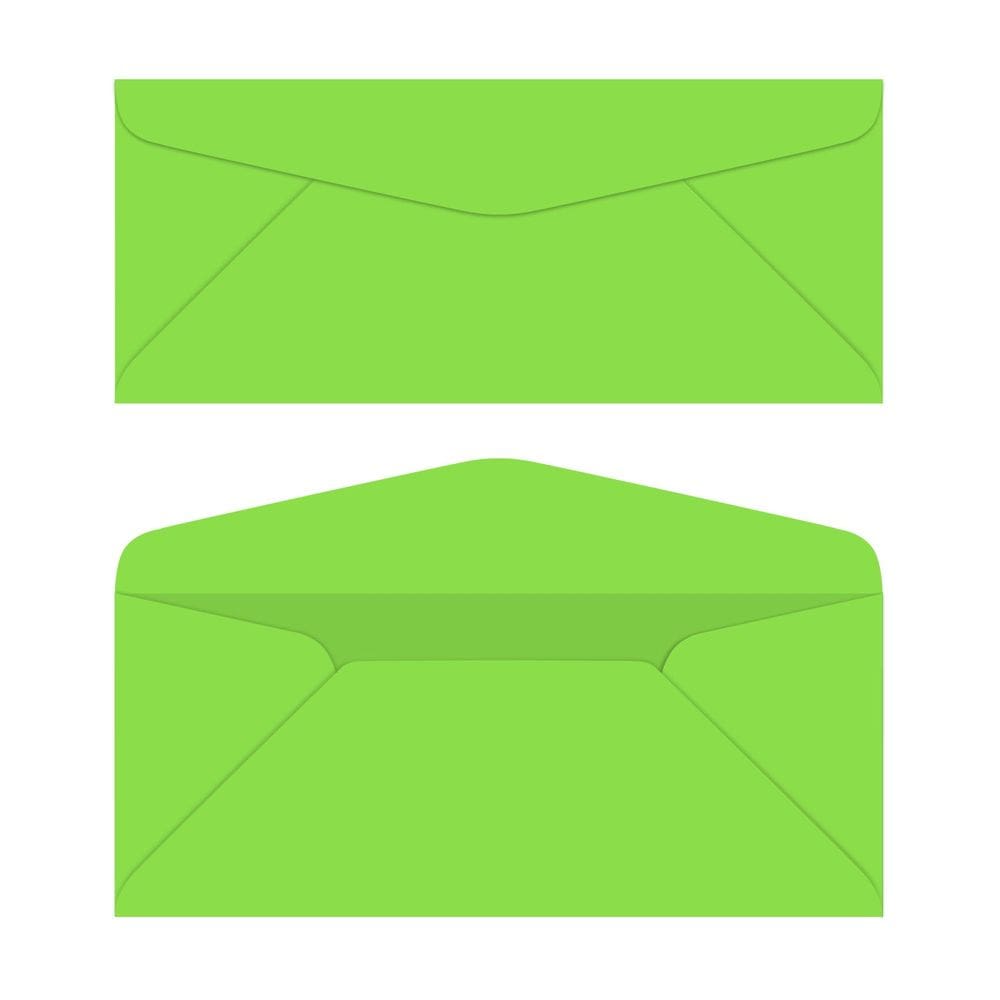 Envelopes para correspondência S Superfine Printing Martian Green #10, pacote com 50