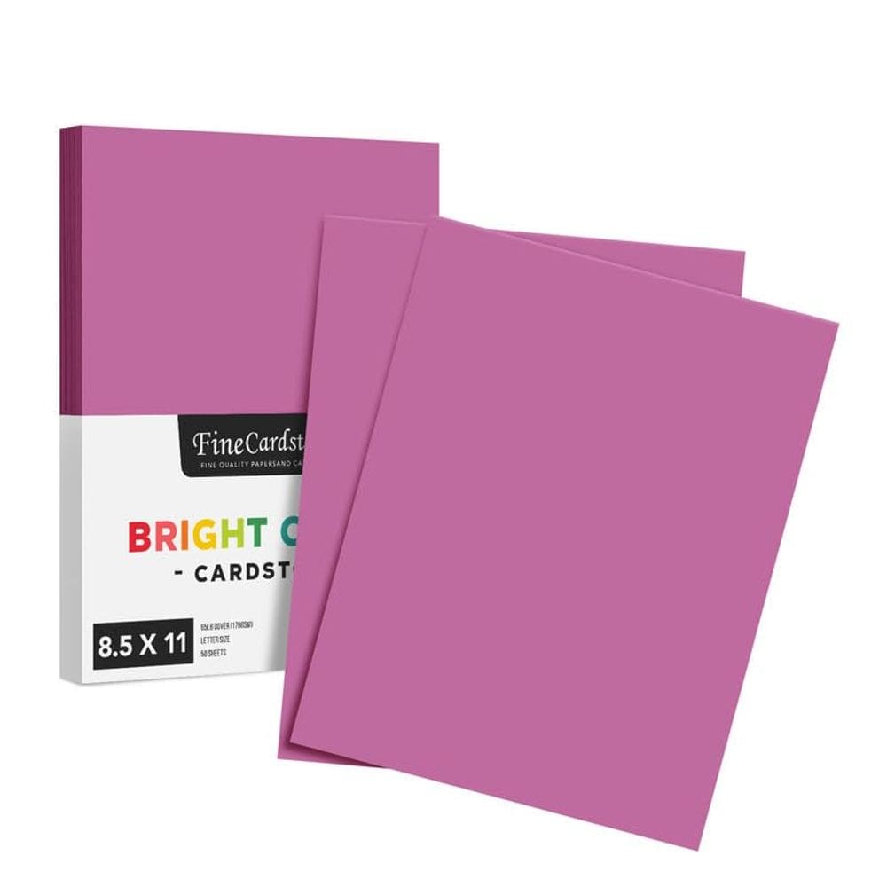 Papel de cartolina S, impressão superfina, roxo, 65 libras, 8,5 x 11, 50 unidades