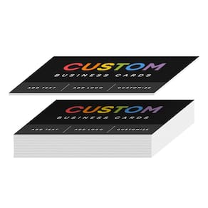 Cartões de visita S: impressão superfina, borda pintada personalizada