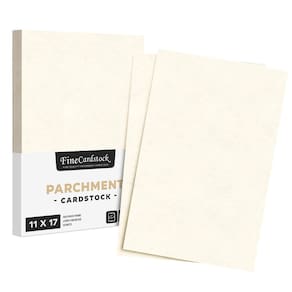 Cartolina, papelaria, papel vegetal, 176 g/m2, 11 x 17 polegadas, 50 folhas