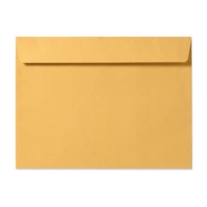 Envelopes de livreto S, impressão superfina, 9x12, 28 libras, Brown Kraft