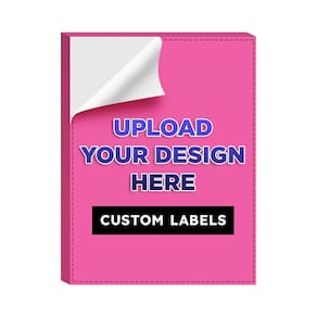 Etiquetas: S, impressão superfina, cor de néon brilhante personalizada, 3x5cm