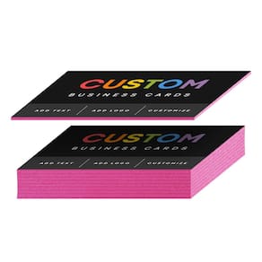 Cartões de visita S: impressão superfina, borda pintada personalizada