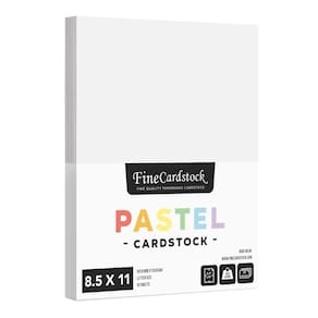 Papel de cartolina S Impressão superfina 8,5 x 11 branco 163gsm