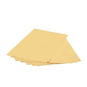 Papel adesivo colorido Domtar Canary, 8,5 x 11 polegadas, pacote polido com 500