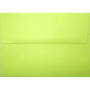 Envelope A7 Lime 13,3 x 18,4 cm (5 x 7 pol.) 60 lb, pacote com 25