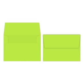 Envelopes com impressão superfina Vulcan Green A7 13x18cm, pacote com 50