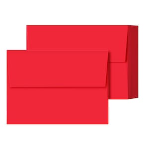 Envelopes S Impressão superfina A7 Red 250 envelopes