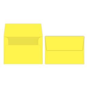 Envelopes com impressão superfina Ultra Lemon A7 13x18cm, pacote com 50