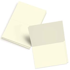 Creme de impressão Cardstock S Superfine de 5,5 x 8,5" 80 libras, pacote com 50