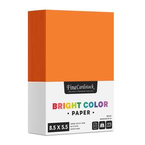 Impressão superfina de papel colorido, tamanho de meia letra, 500 folhas