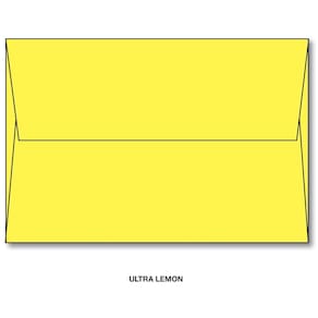 Impressão superfina do envelope S BriteHue A7 Ultra Lemon