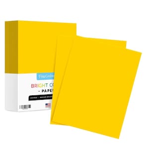 Papel colorido S Impressão superfina 8,5 x 11 amarelo 500 folhas