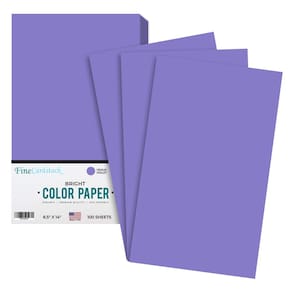 Impressão superfina de papel colorido Venus Violet, tamanho legal, 100 folhas