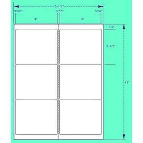 Etiquetas S Impressão superfina 4x8cm 600 etiquetas para laser e jato de tinta