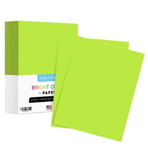 Papel colorido S Impressão superfina 8,5x11 90gsm Verde claro