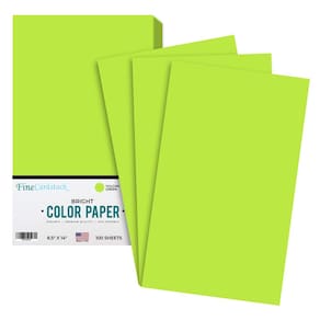 Impressão superfina de papel colorido Vulcan Green 8,5x14 100 folhas
