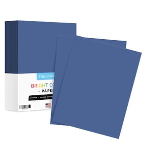 Papel colorido S Impressão superfina azul escuro 8,5x11 90gsm