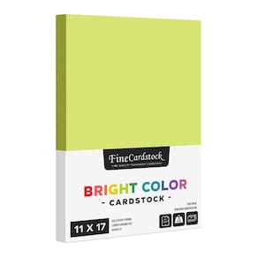 Papel de cartolina S Superfine Printing Ultra Lime 176gsm 50 folhas