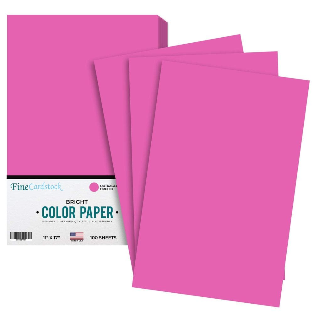 Papel colorido S Impressão superfina Outrageous Orchid 11x17