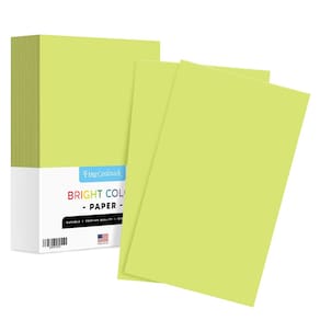 Papel colorido S Impressão superfina Ultra Lime 8,5 x 14 pol
